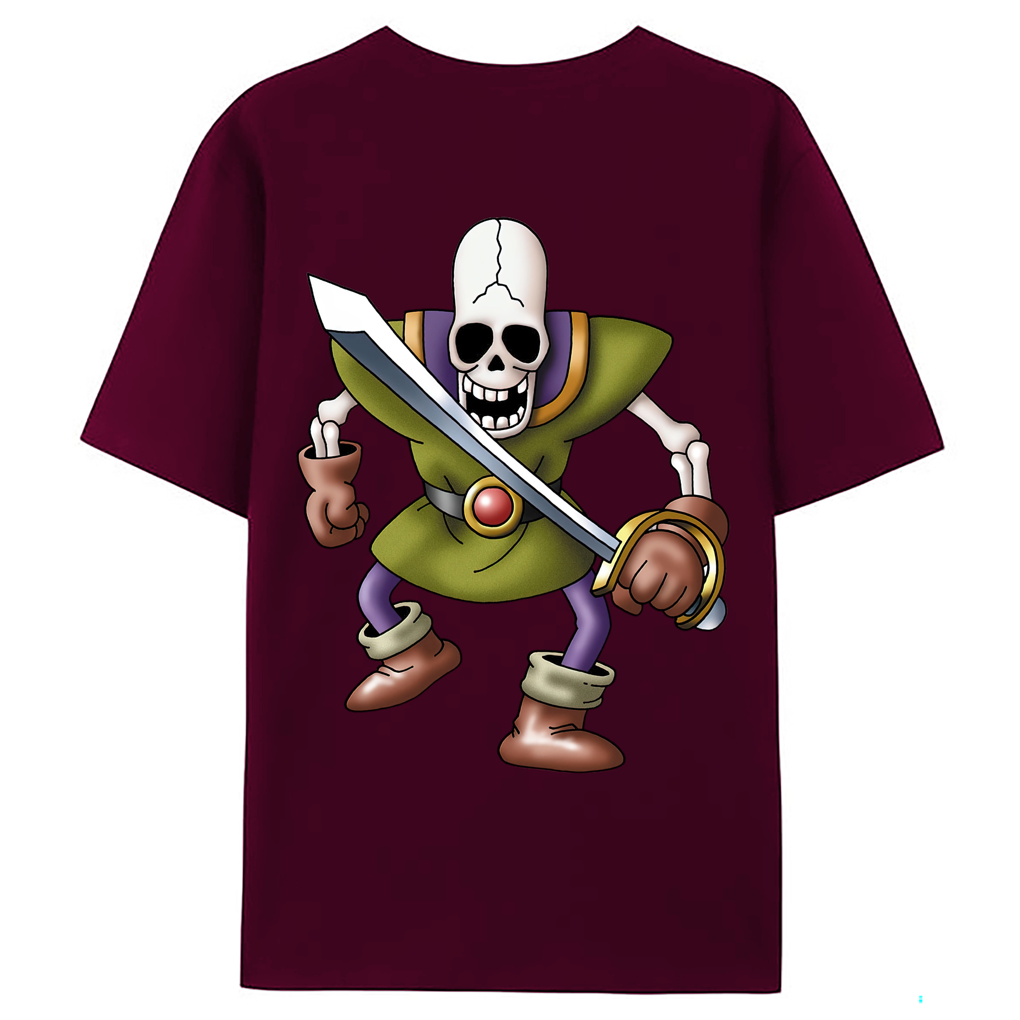 （画像用） ドラゴンクエスト Doragon Kuesuto Dragon Quest レディース半袖Tシャツ(バックプリント)